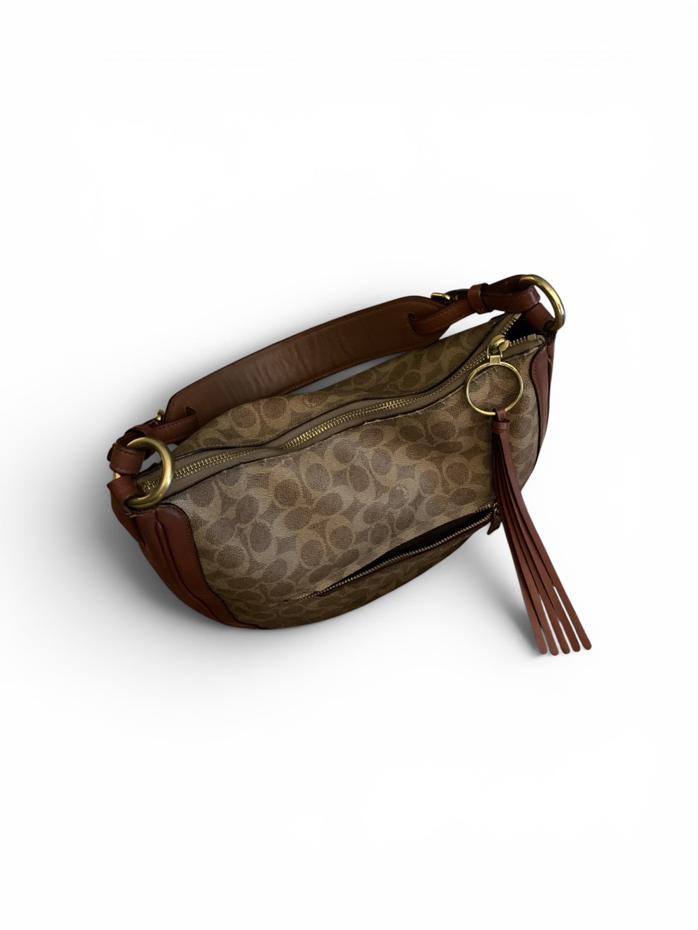 COACH Sutton Signature Canvas Hobo - Picture 6 of 9